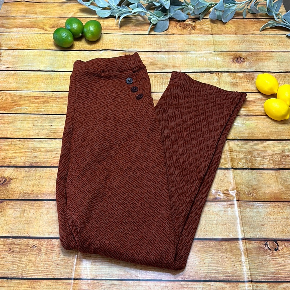 Beta brand large long pants red brown